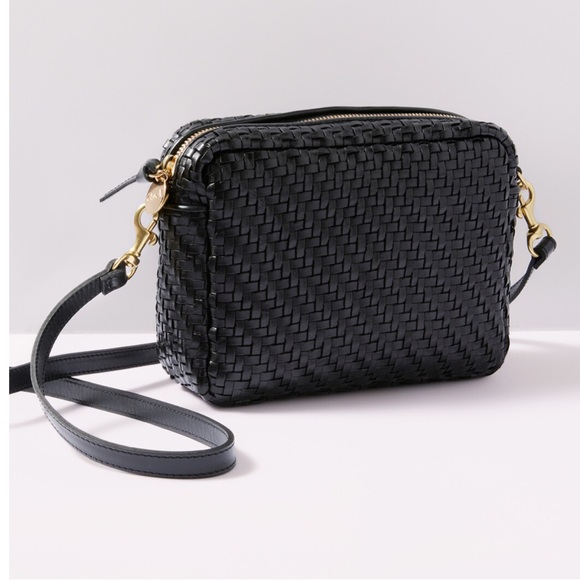 Clare V Handbags - Clare V Midi Sac Black Woven check NWT $375